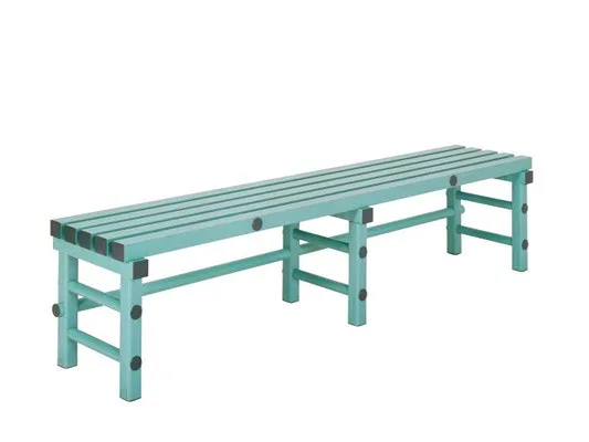 Plastic cloakroom benches