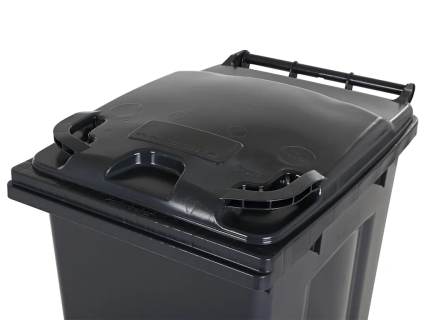 Graue Müllcontainer