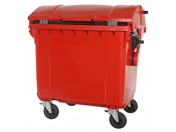 Red waste containers