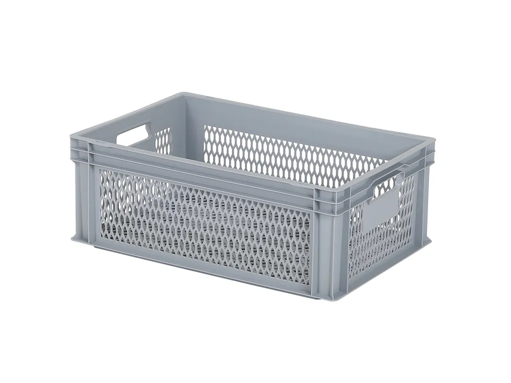 Stacking crate light - 600x400xH220mm - gray