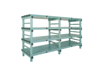 Kunststoff Euro-Regal 2000x400xH1220mm grün/grau