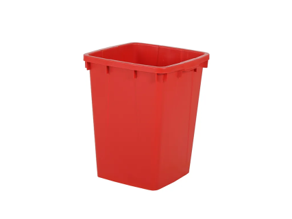 Sorteerbox 90 liter 490x490xH610mm rood