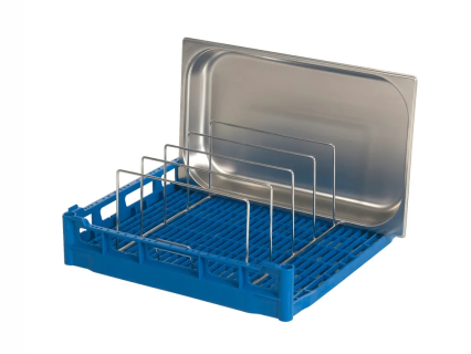 Casier avec support amovible en inox pour 5 plateaux