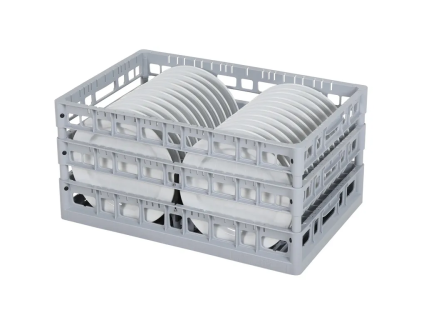 Casier &agrave; assiettes Clixrack 600 x 400 mm - pour 24 assiettes max. &Oslash;265mm / D28mm