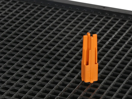 Variogrid Drehpin 4-Arm Ø8xH66mm orange