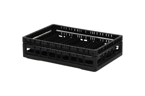 Clixrack casier &agrave; assiettes de 600 x 400 mm - Hauteur maximale de l'assiette 28 mm - avec une division en 3 x 12 compartiments - &Oslash; maximal de l'assiette 115 mm