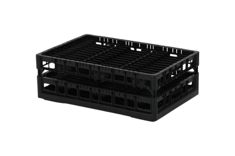 Clixrack casier &agrave; assiettes de 600 x 400 mm - Hauteur maximale de l'assiette 28 mm - avec une division en 3 x 12 compartiments - &Oslash; maximal de l'assiette 170 mm