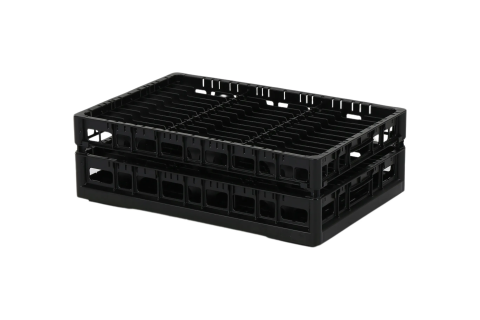 Clixrack casier &agrave; assiettes de 600 x 400 mm - Hauteur maximale de l'assiette 28 mm - avec une division en 3 x 12 compartiments - &Oslash; maximal de l'assiette 155 mm