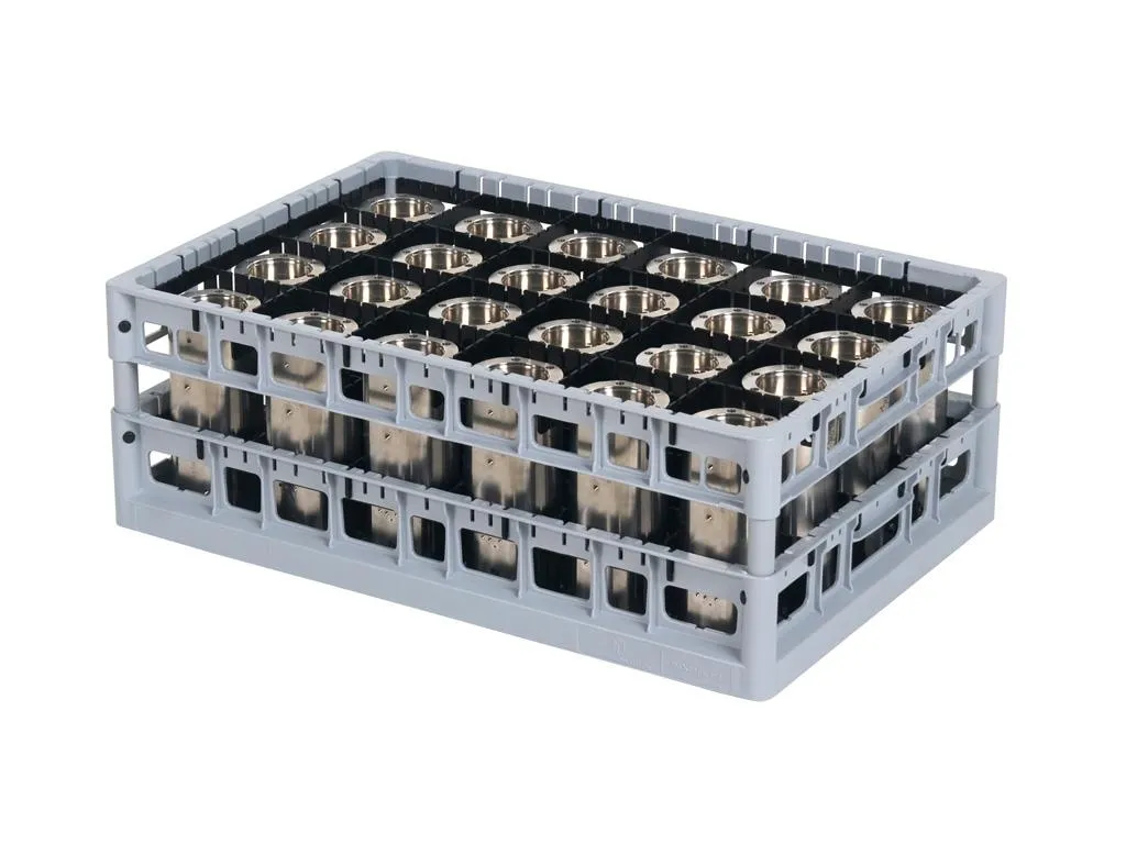 PP washing tray - top frame - double-divider configuration - Techrack