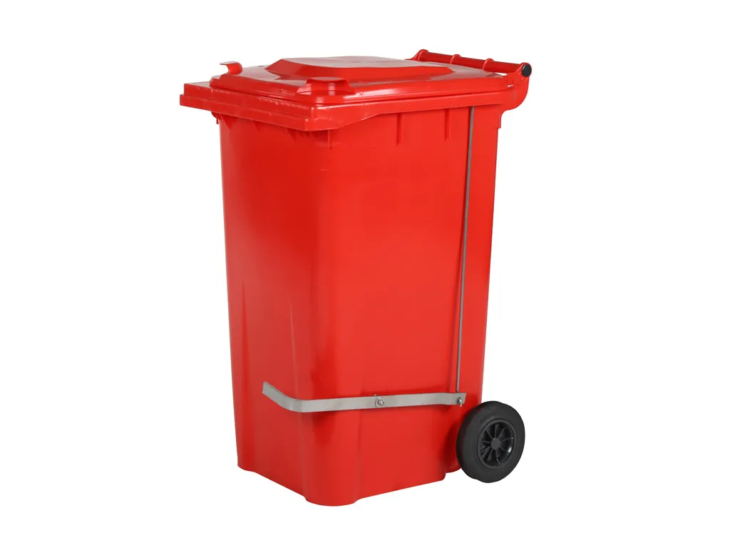 Voetbediening voor 2-wiel afvalcontainers