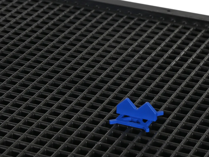 Variogrid Clip V-Form für Achsen blau