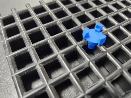 Variogrid plug pin &Oslash;10,5xH3mm blue