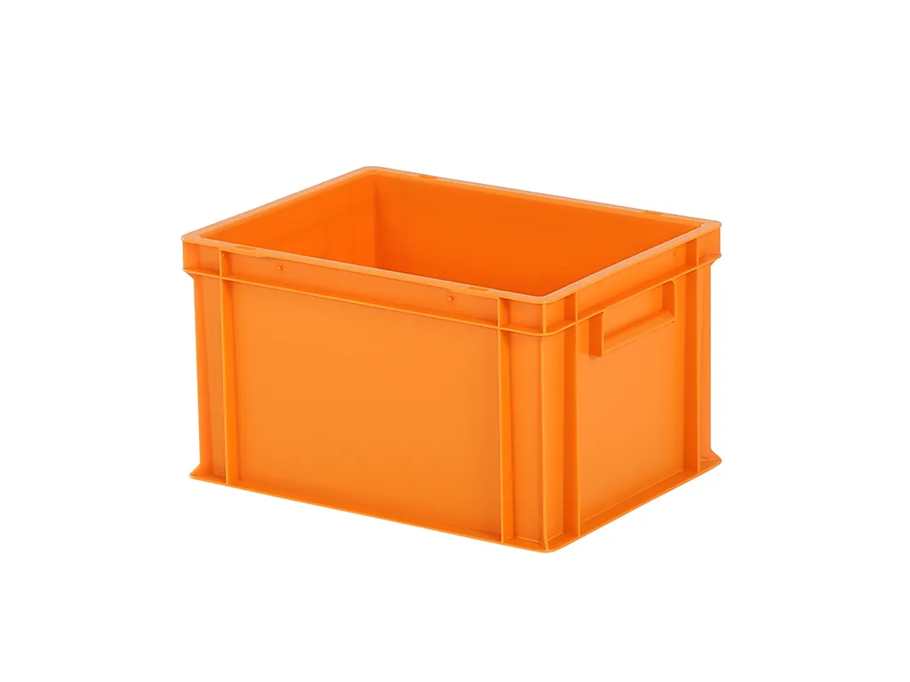 Bac gerbable / bac à assiettes - 400 x 300 x H 236 mm - Orange (fond lisse)