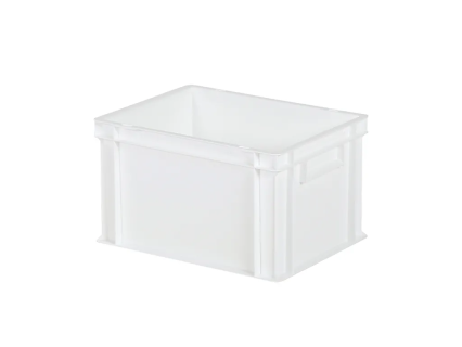 Stapelbeh&auml;lter / Tellerbeh&auml;lter - 400 x 300 x H 236 mm - Wei&szlig; (glatter Boden)