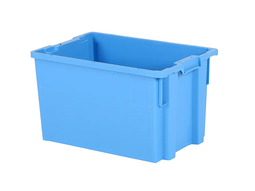 Stacking nestable bin Euronorm - 600 x 400 x H 350 mm - blue