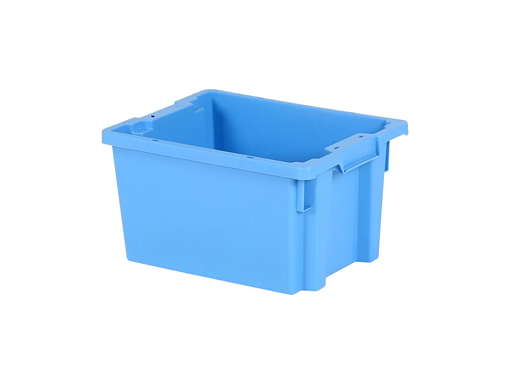Stacking nestable bin Euronorm - 400 x 300 x H 220 mm - Blue