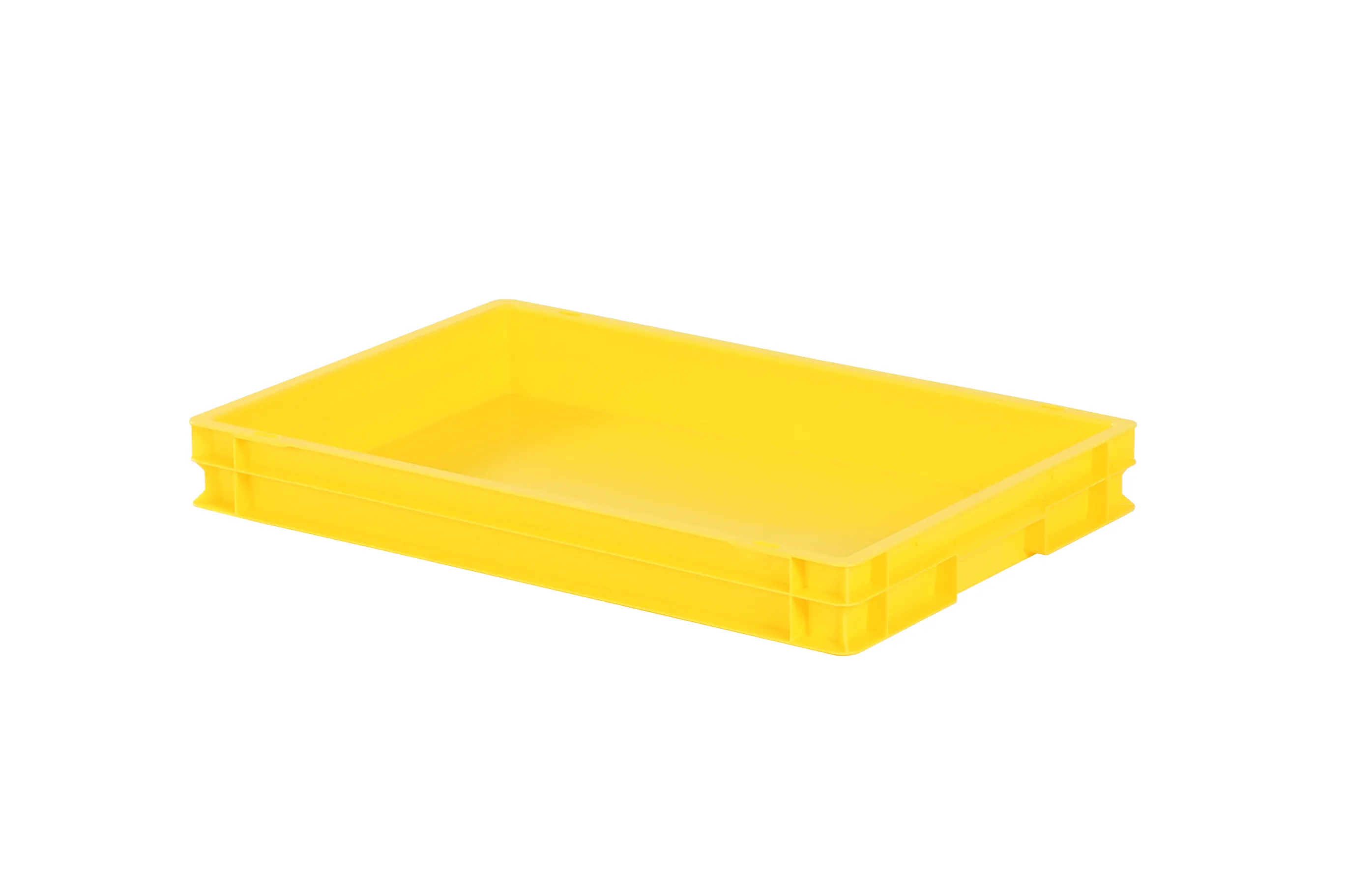 Stacking bin / drip tray - 600 x 400 x H 75 mm - yellow (smooth base)