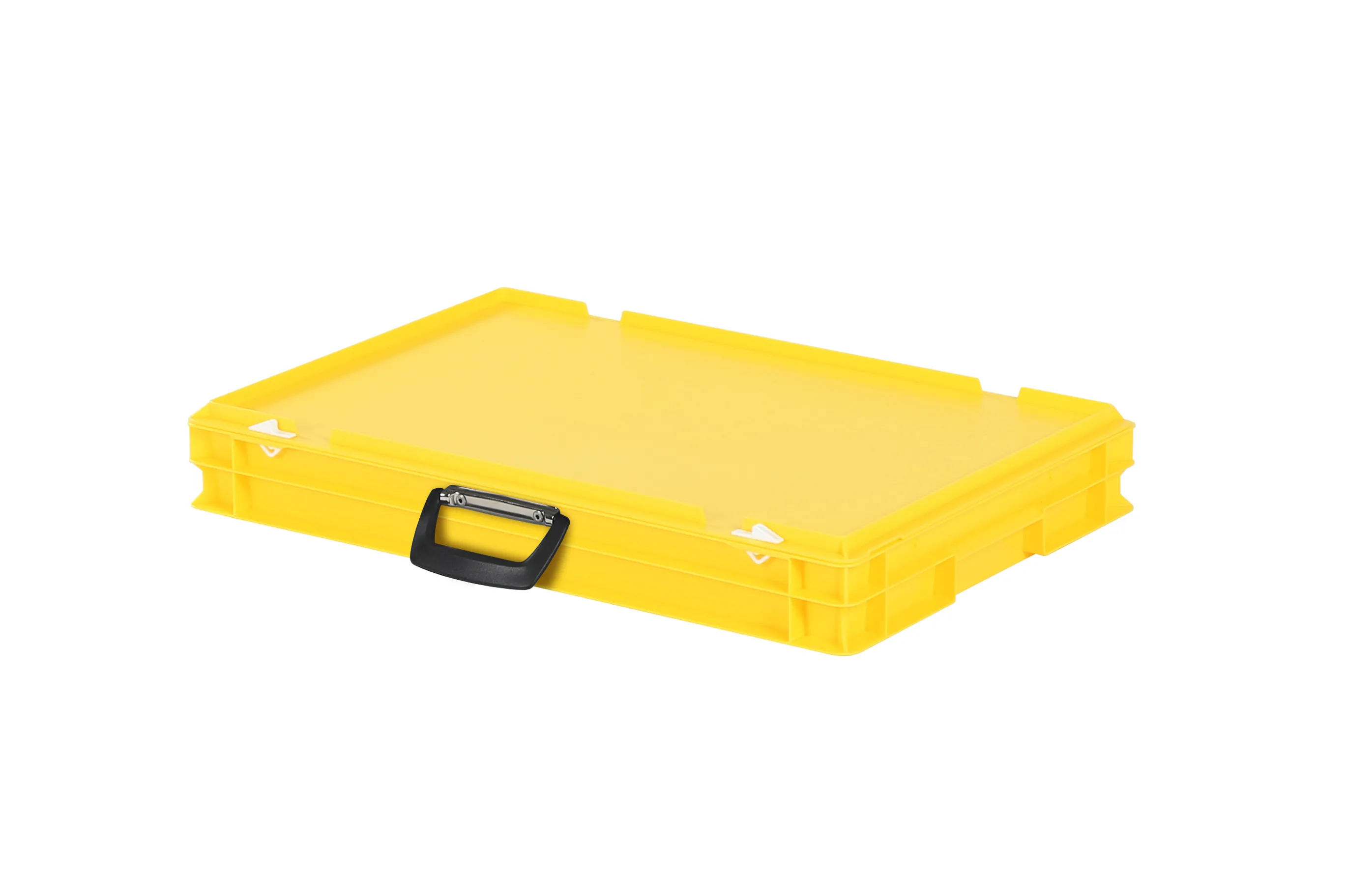 Plastic case - 600 x 400 x H 90 mm - Yellow
