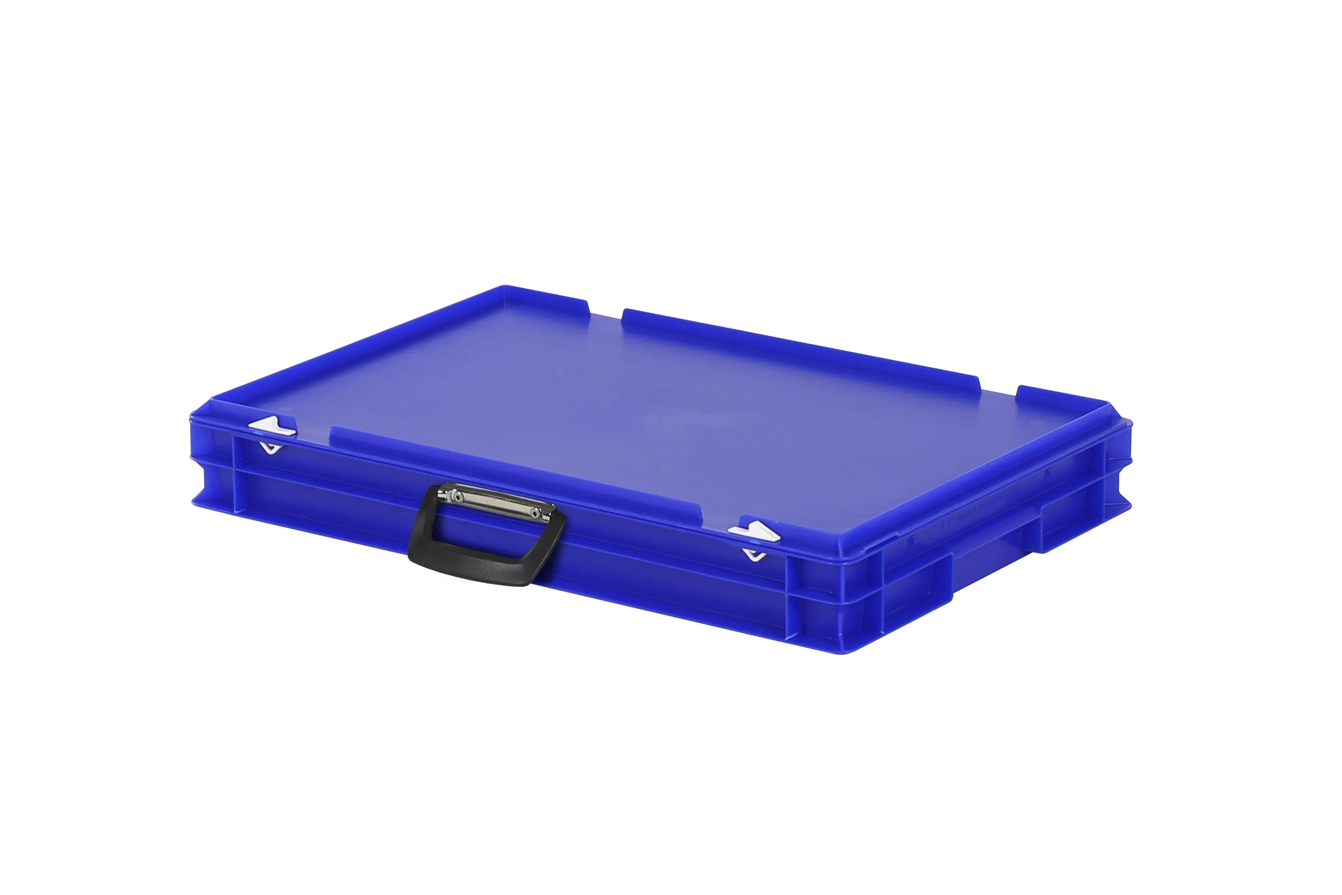 Plastic case - 600 x 400 x H 90 mm - Blue