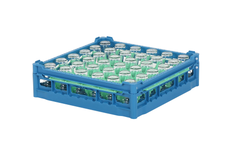 Gläserkorb 500 x 500 mm - Glashöhe von 74 mm bis 130 mm
