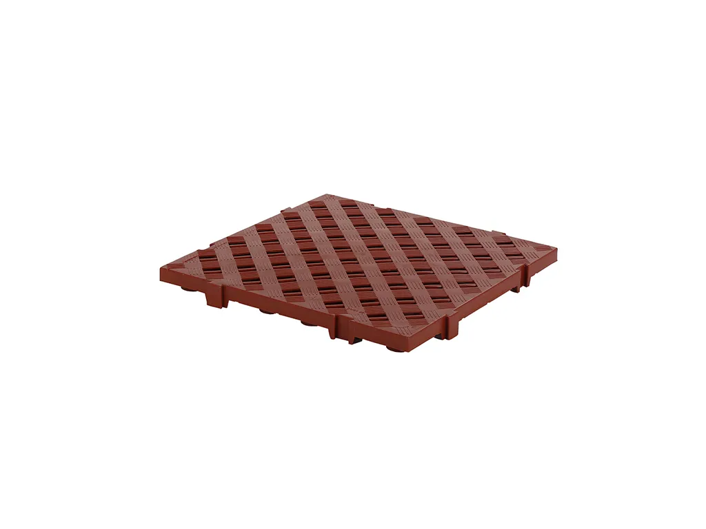 Floor grille type 31 - 600 x 600 mm - red-brown