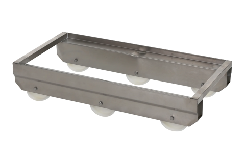Transportrolli 790x395mm Edelstahl 6 Bockr. mit Kippmoment