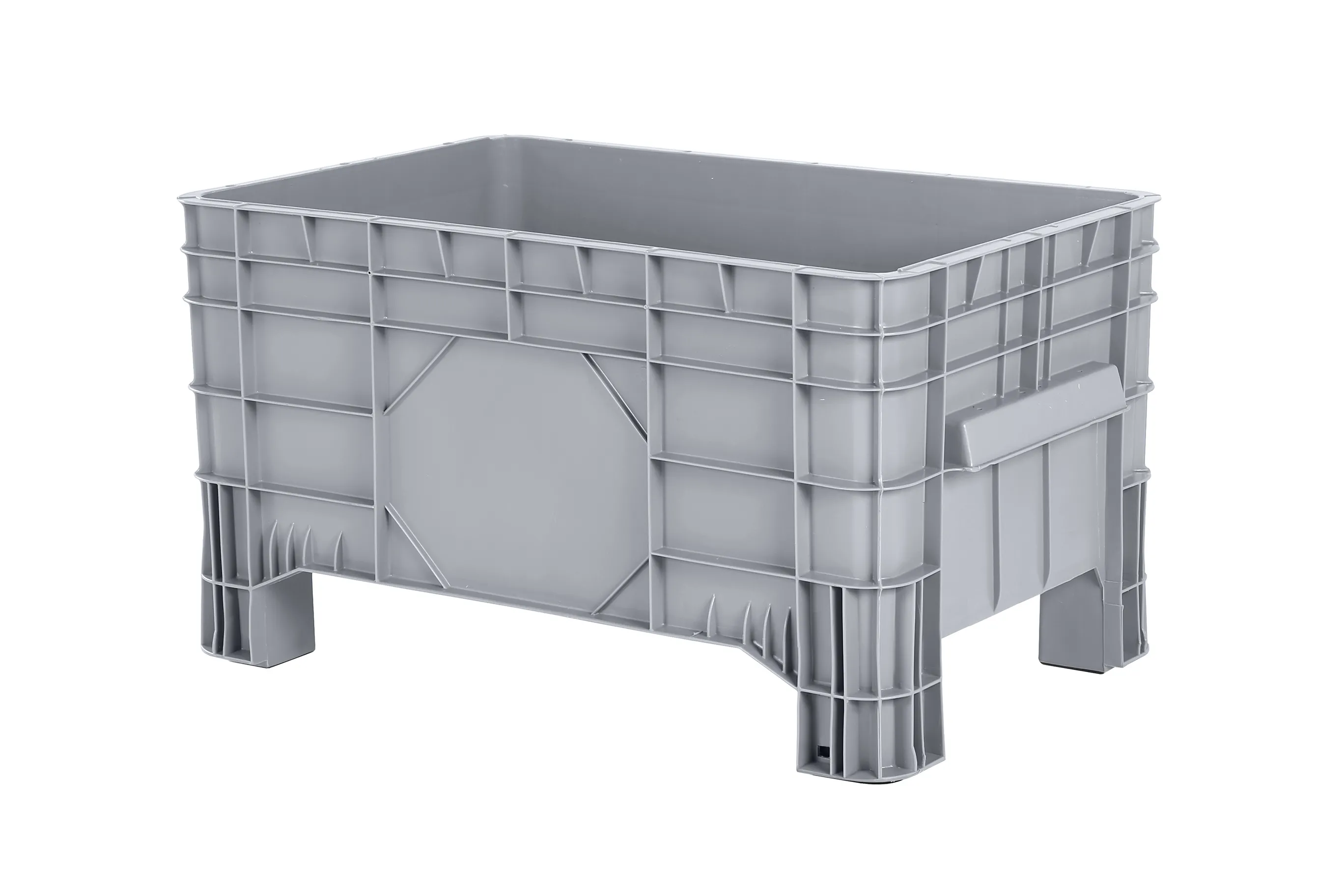 MINI BOX kunststof palletbox - 1040x640H555 mm - op 4 poten - grijs