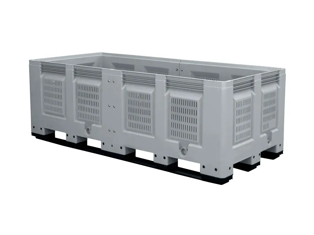 XL kunststof palletbox - 2160 x 1000 mm - 3 palletsledes - variabele lengte