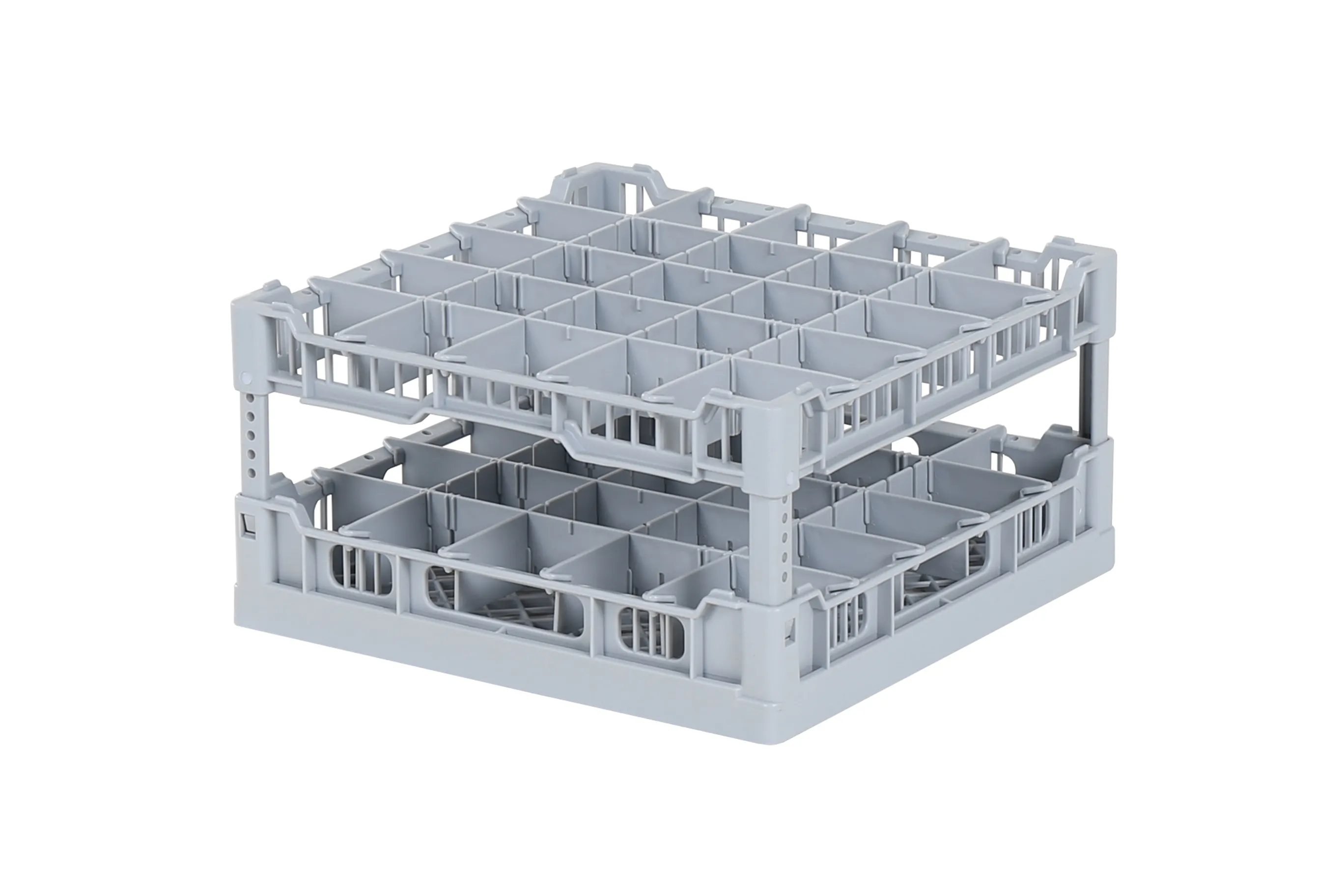 Dishwasher basket 400 x 400 mm - for glass heights from 66 to 190 mm - with 5 x 5 compartmentalization - maximum glass diameter 68mm