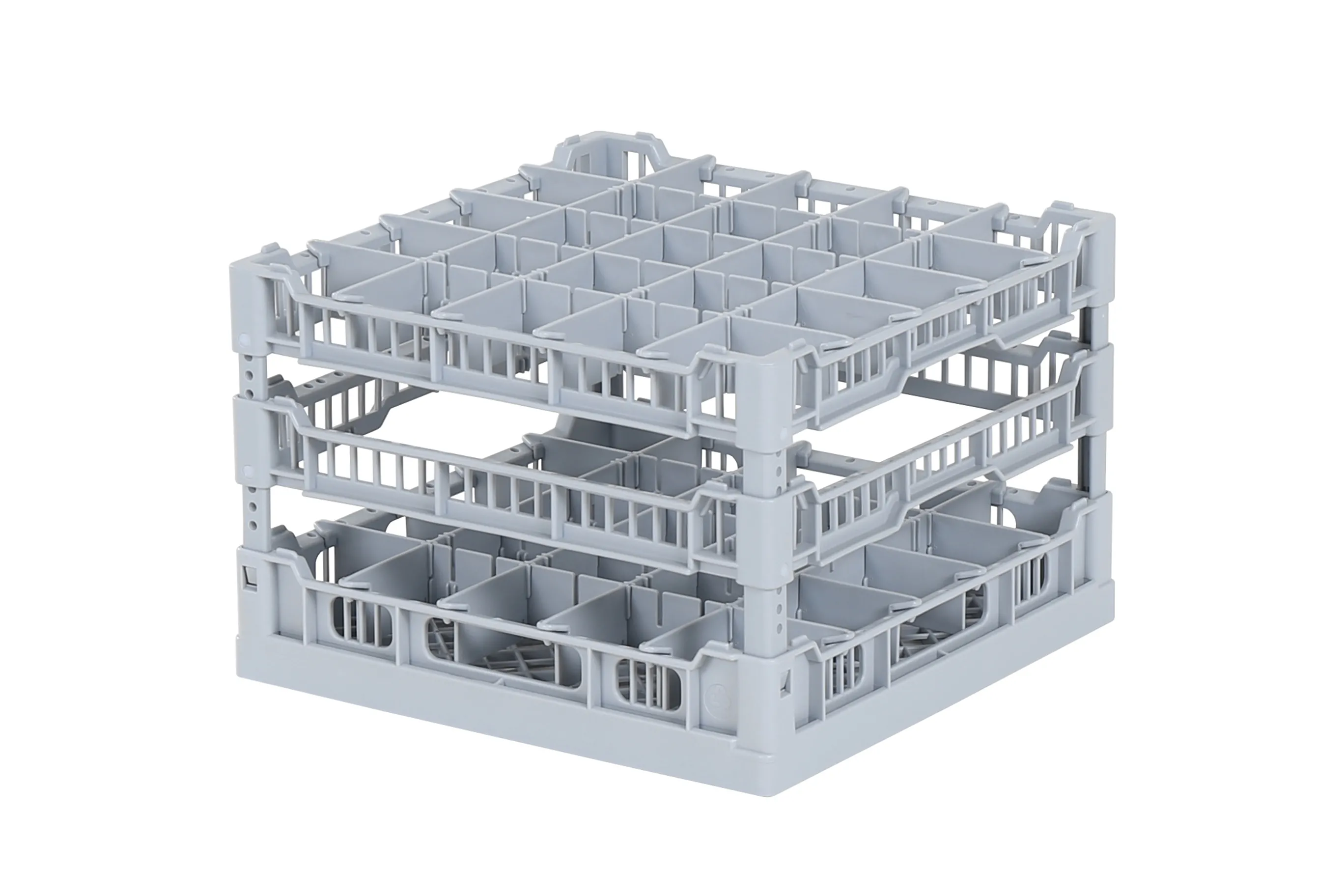 Dishwasher basket 400 x 400 mm - for glass heights from 191 to 240 mm - with 5 x 5 compartmentalization - maximum glass diameter 68mm