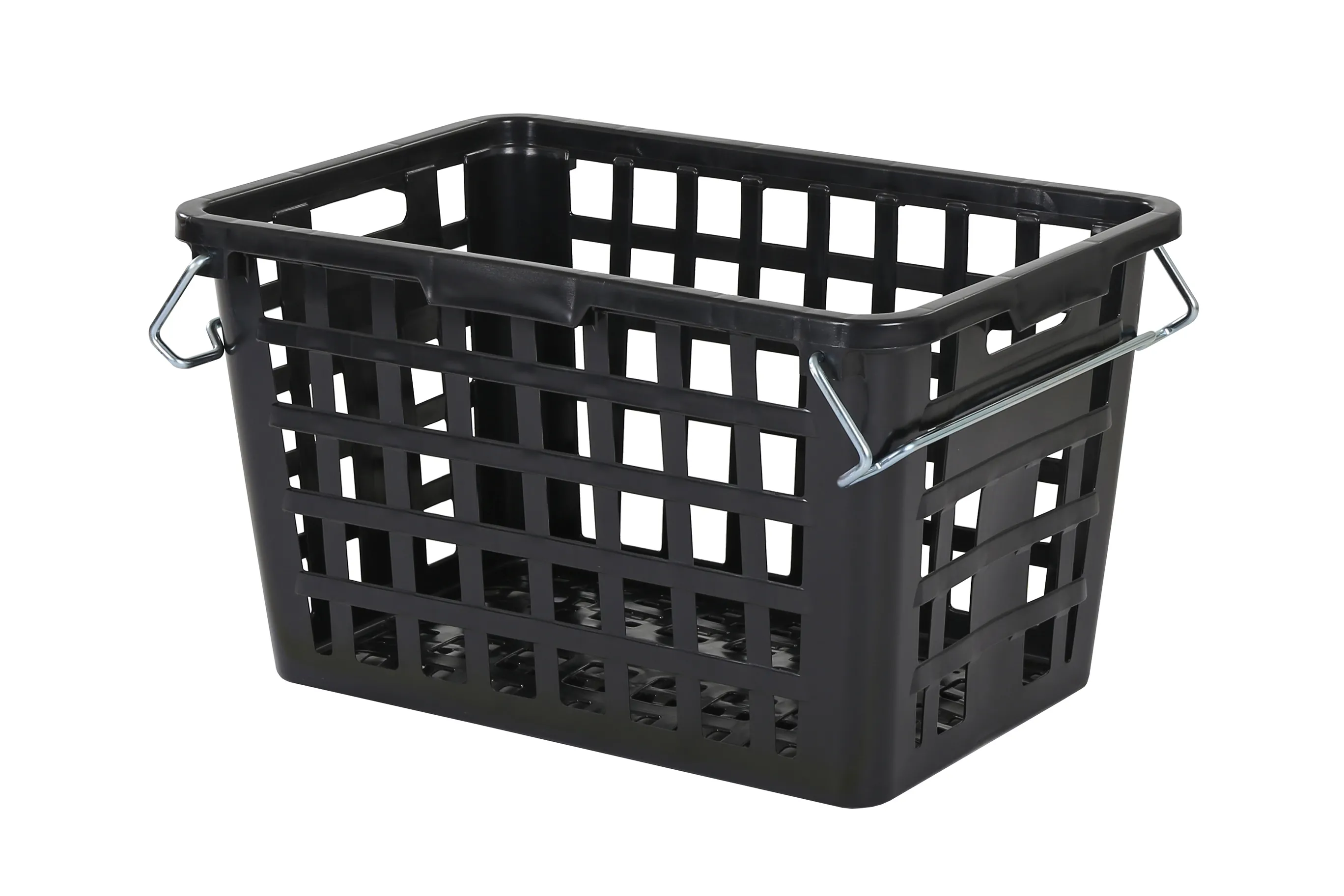 Stacking nestable crate - Washing / textile basket with handles - 795 x 545 x H 457 mm