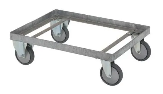 Steel trolley - for 210 litre transport bin