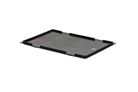 Klemmdeckel - 600 x 400 mm - Schwarz - ESD
