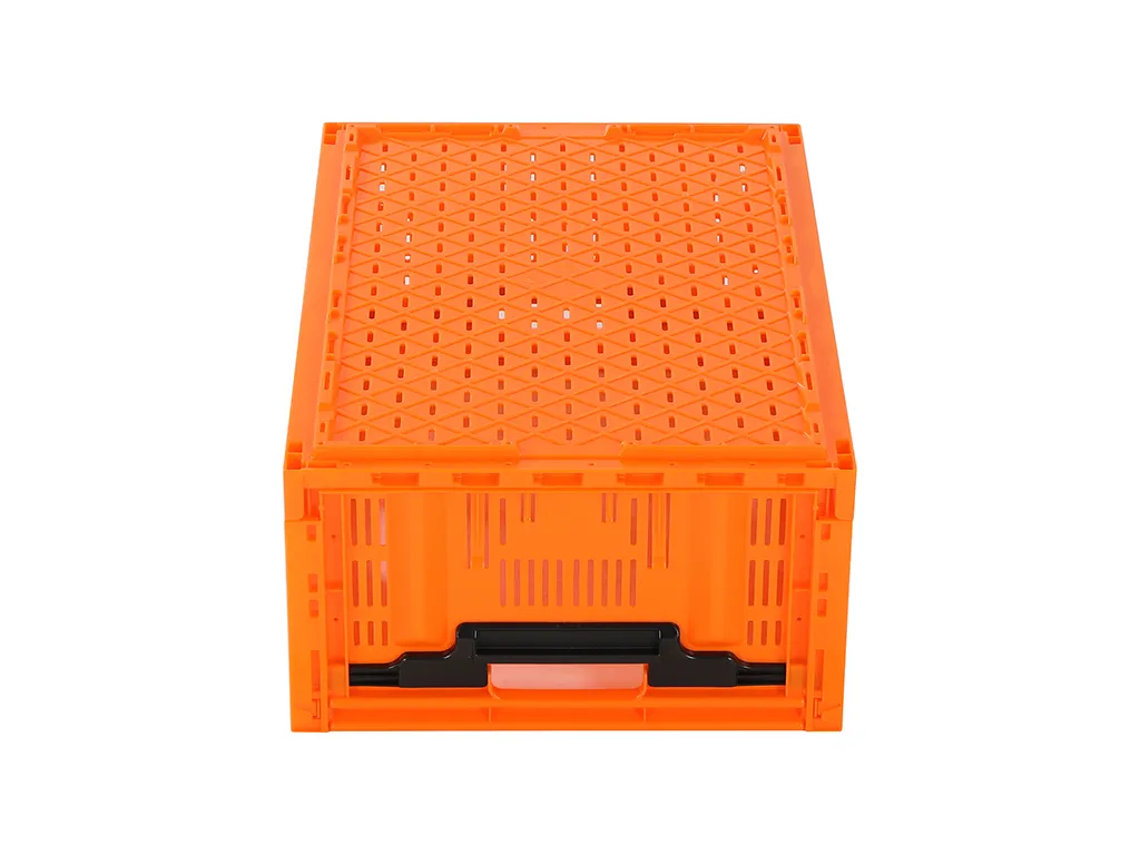 FRESH BOX folding crate - 600 x 400 x H 233 mm - orange