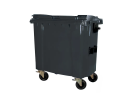 Conteneur &agrave; d&eacute;chets sur 4 roues - 770 litres - gris