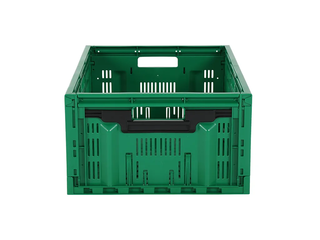 Klapkrat 600x400xH234mm geperf. groen - Transoplastshop