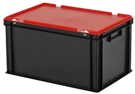 Combicolor storage boxes with lids