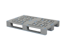 Europallet A1 - 1200 x 800 mm - &nbsp;zonder randen - met antislip palletsledes en antislip pads op het dek - versterkt - lichtgrijs