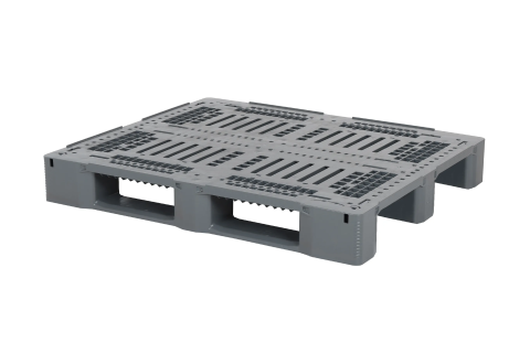 Industrial pallet E3 - 1200 x 1000 mm - with rims - steel reinforced