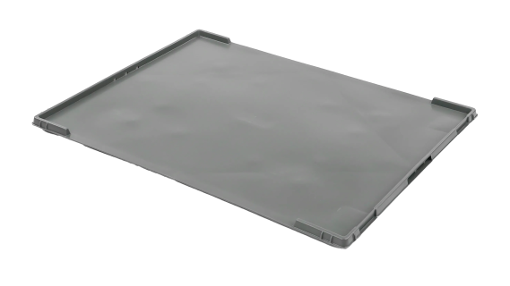 Couvercle pour bacs norme Euro - 800 x 600 mm - Gris