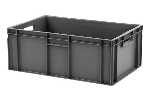Euronorm stacking bin - 600 x 400 x H 235 mm - grey