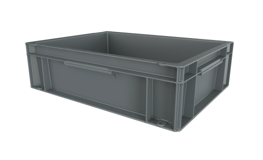 Euronorm stacking bin - 400 x 300 x H 118 mm - grey