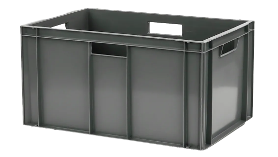 Euronorm stacking bin - 600 x 400 x H 318 mm - grey