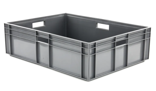 Stapelbak Euronorm - 800 x 600 x H 235 mm - grijs