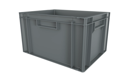 Euronorm stacking bin - 400 x 300 x H 235 mm - grey