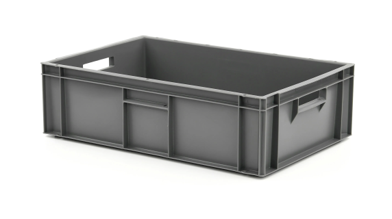 Euronorm stacking bin - 600 x 400 x H 175 mm - grey