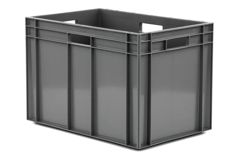 Euronorm stacking bin - 600 x 400 x H 412 mm - grey