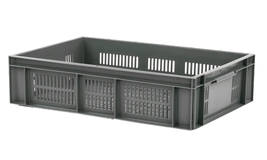 Stapelkrat Euronorm - 600 x 400 x H 150 mm - grijs