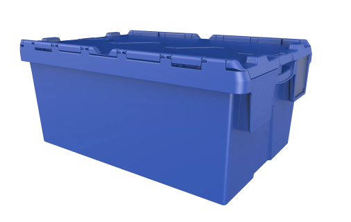 Distribution bin - 600 x 400 x H 264 mm - blue