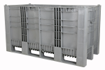 XL-formaat palletbox CB3 High - 2070 x 1000 x H 1140 mm - 1750 liter - versie DUOverlengd - grijs (maatwerk)
